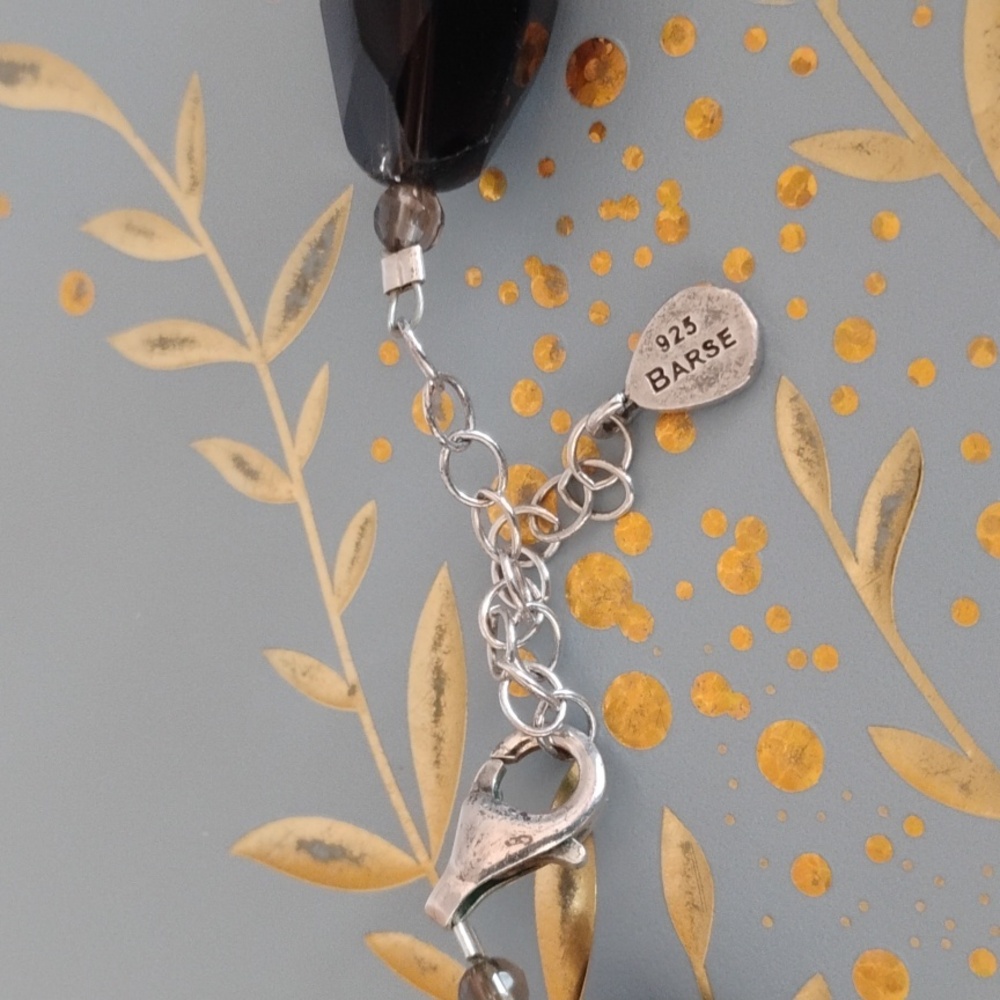 High Faceted Smoky Quartz Necklace - Picture 4 of 9